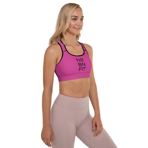N2BNFIT Comfy and Stretchy Padded Sports Bra - Pink
