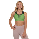 N2BNFIT Comfy and Stretchy Padded Sports Bra - Green