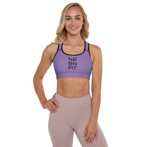 N2BNFIT Comfy and Stretchy Padded Sports Bra - Purple